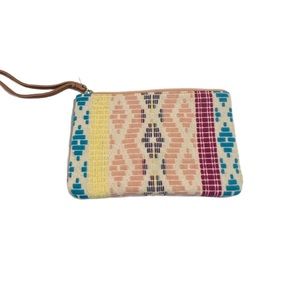 KatyDid Multi Color embroidered wristlet
